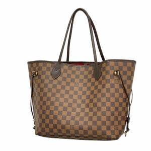 LOUIS VUITTON Authentic Brown Damier Neverfull MM Tote Bag